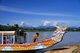 Vietnam: Dragon boat on the Song Huong or Perfume River near the Thien Mu Pagoda, Hue